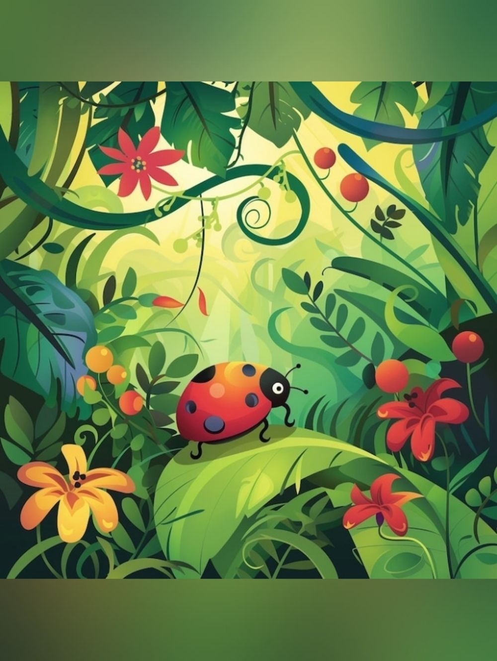 Colorful Ladybug Custom Fridge Magnet Home Office Kitchen Decor